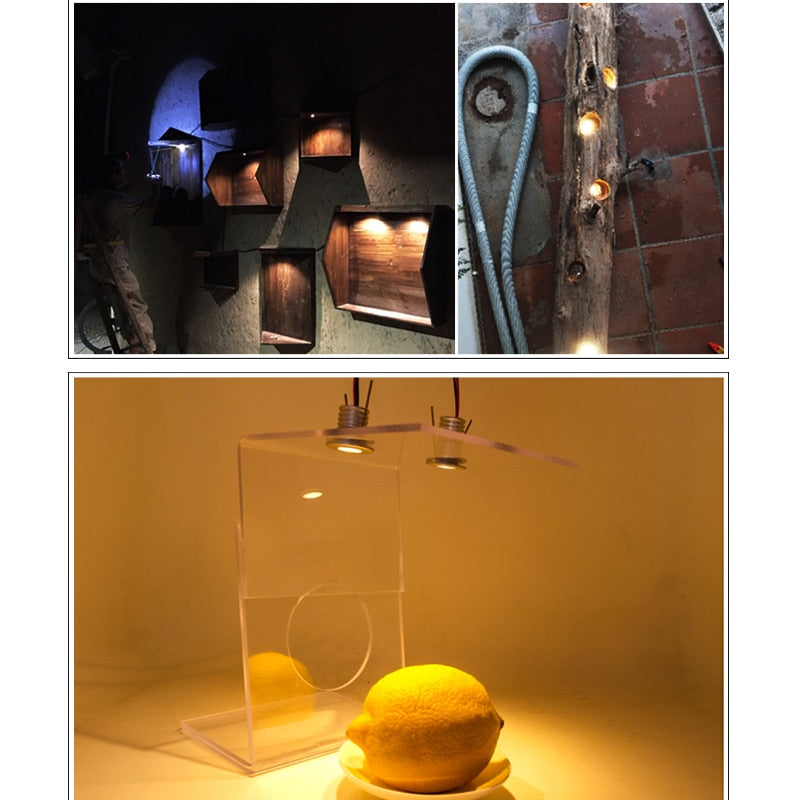 Spot Miniature small spotlight LED ceiling embedded 12-24V shop window display 3W hidden mini downlight