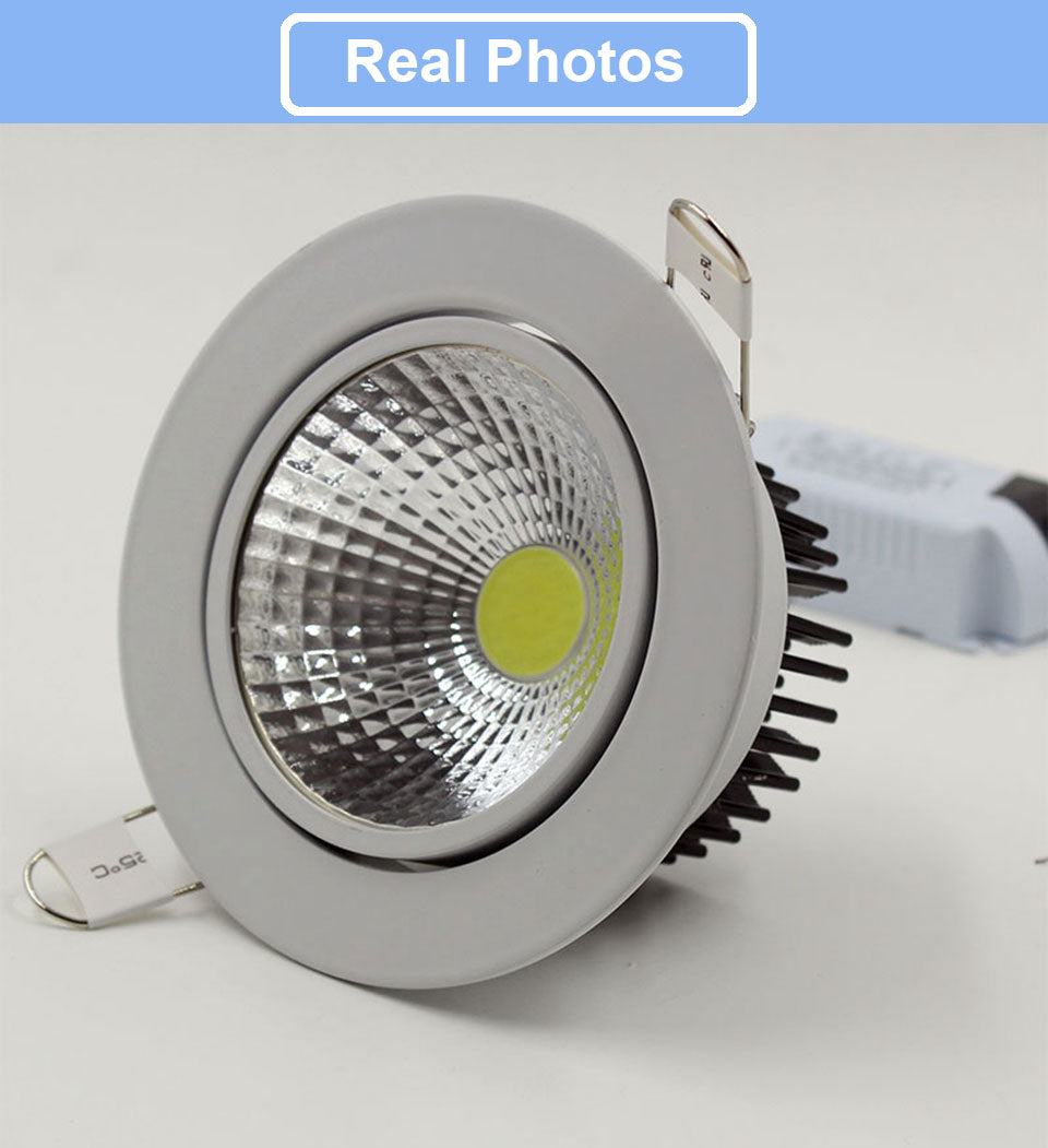 LED Recessed Downlight 4pcs 3W 5W 7W 10W 12W 15W Spot LED DownLights Dimmable AC85-265V 220V 110V LED Spot Recessed Downlight