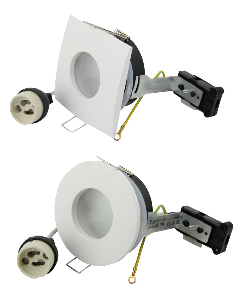 IP65 Downlight Fixture Led Recessed Fitting Fixture GU10 MR16 70mm Cutout LED Halogen Bulbs Downlight Frame Fitting Fixture
