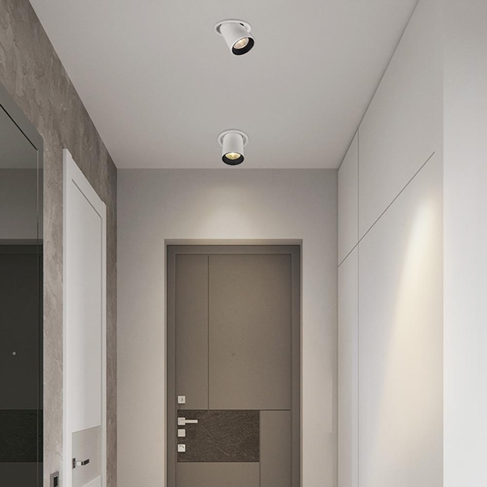 LED Downlight Rotatable Ceiling Spot Light Adjustable COB 5W 7W 12W Lamp Home Decor Showroom Clothing Store Lighting 110V 220V