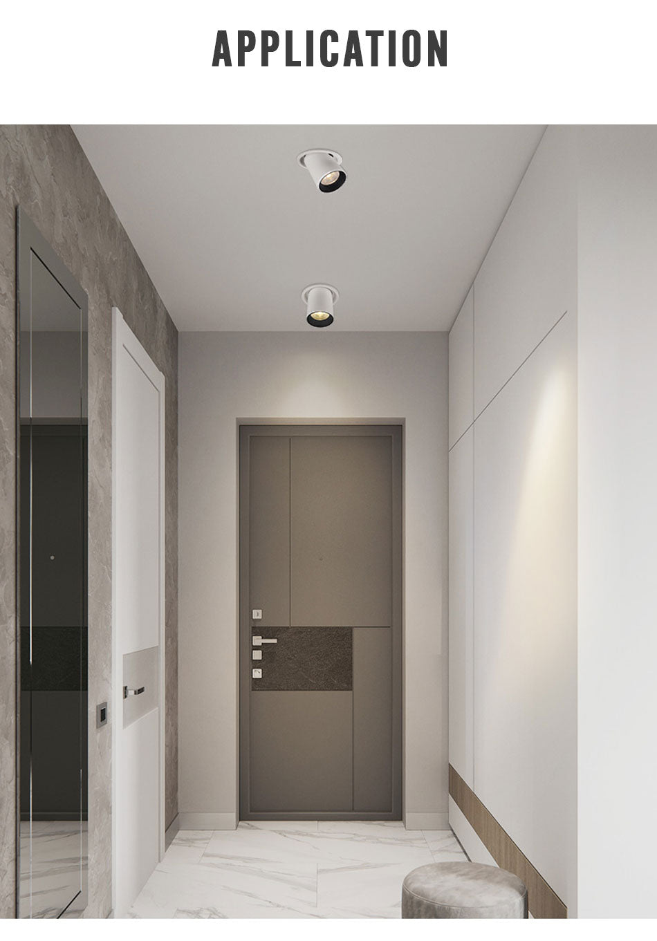 LED Downlight Rotatable Ceiling Spot Light Adjustable COB 5W 7W 12W Lamp Home Decor Showroom Clothing Store Lighting 110V 220V