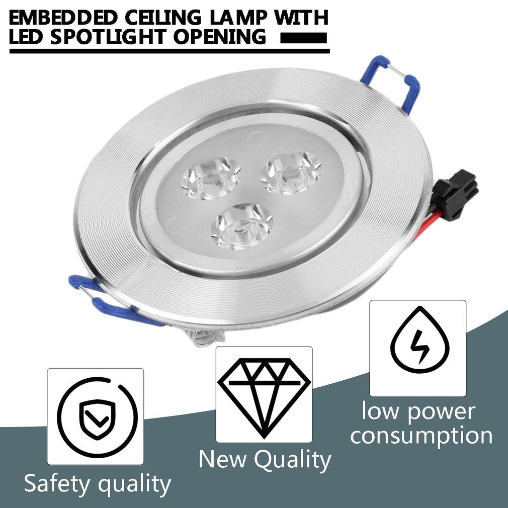 New High Quality 3W LED Optimized Design Recessed Ceiling Downlight Spot Lamp Bulb Light W/ Driver Anti-rust And Anti- Corrosion