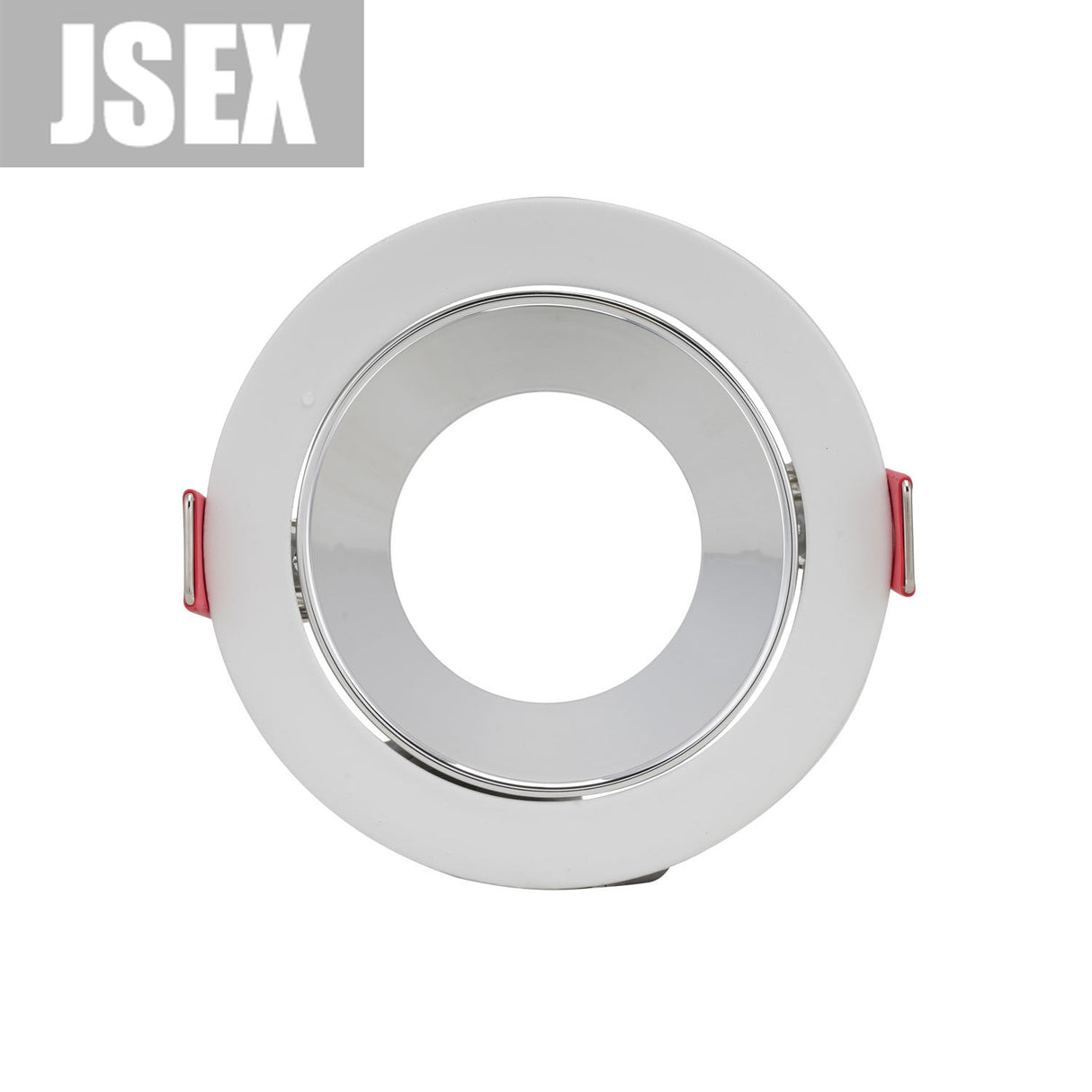 Round Nickel Recessed LED Ceiling Light Adjustable Frame MR16 GU10 Bulb Fixture Downlight Holder