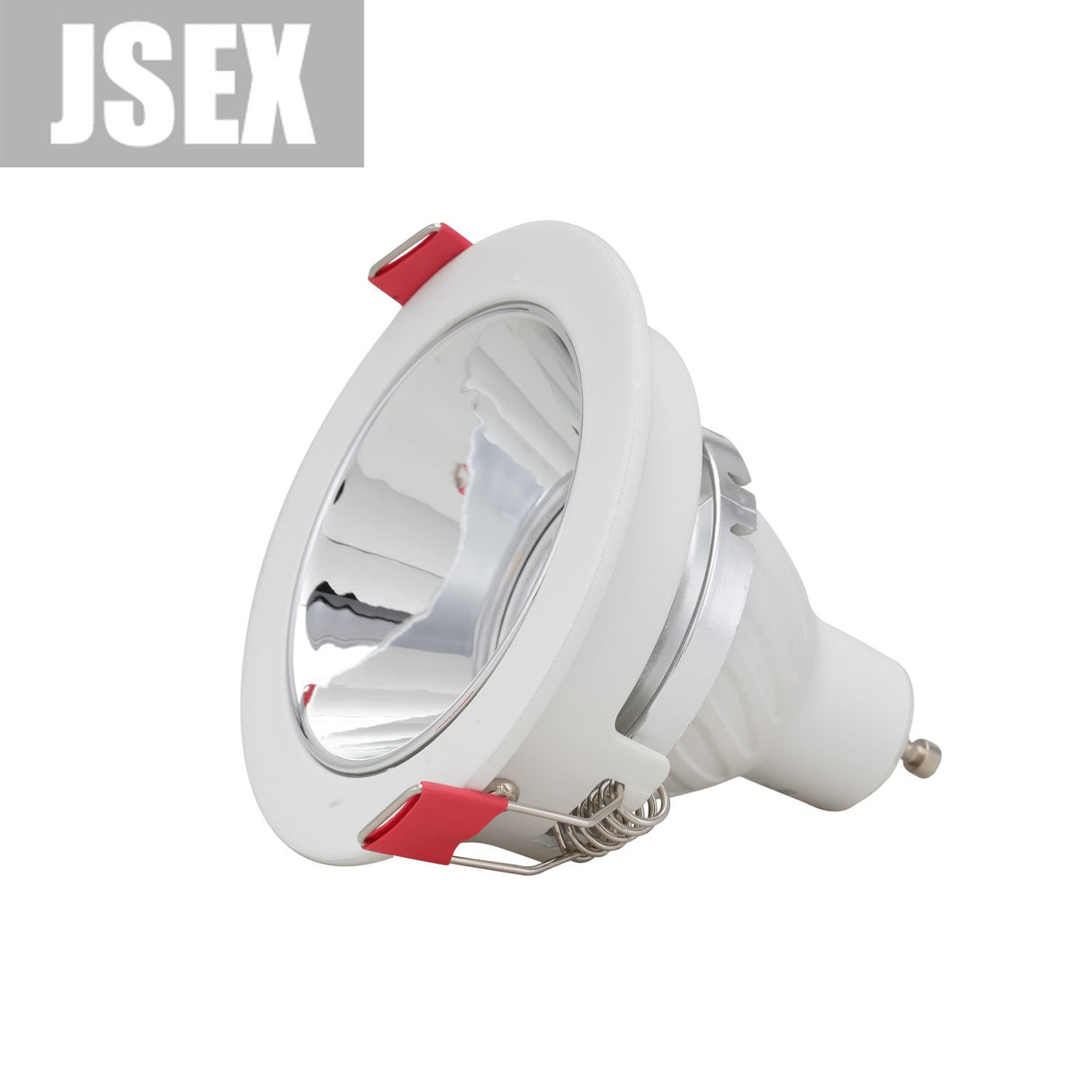 Round Nickel Recessed LED Ceiling Light Adjustable Frame MR16 GU10 Bulb Fixture Downlight Holder