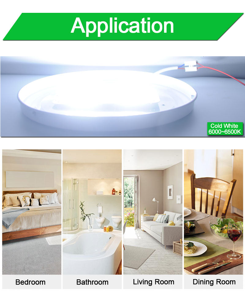 Ultra Bright Thin Mini Led Module 12W 18W 24W For Ceiling Lamp Downlight Replace Accessory Magnetic Source Light Board Bulb 220V