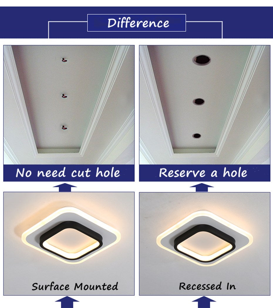 Modern Simple LED Downlight Embedded aisle corridor lights entrance light Creative Nordic Indoor Ceiling Lamp Surface Mounted