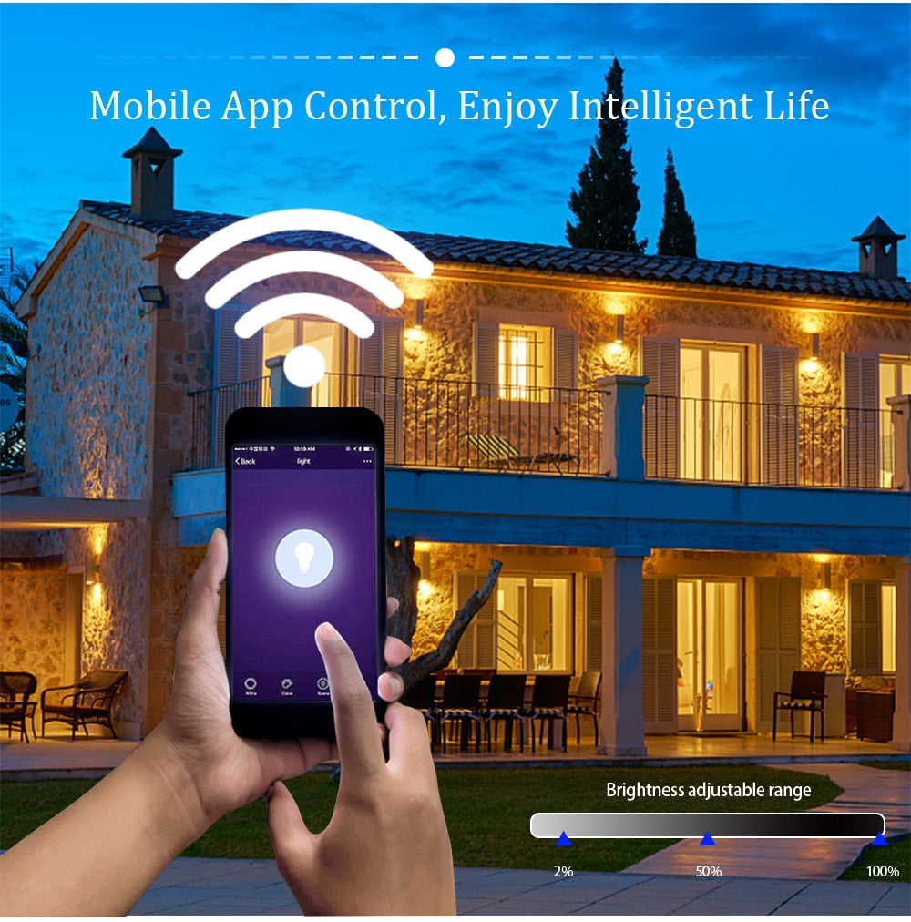 Tuya WiFi Smart LED Downlight 5W 9W 12W 15W Dimming spotlights RGB Color Round LED Ceiling Lamp Work with Alexa Google Home