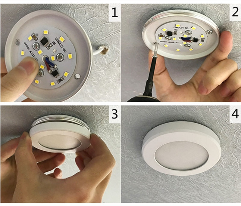 LED surface mounted downlight mini wall light panel spotlight ultra-thin ceiling household kitchen cabinet light night light