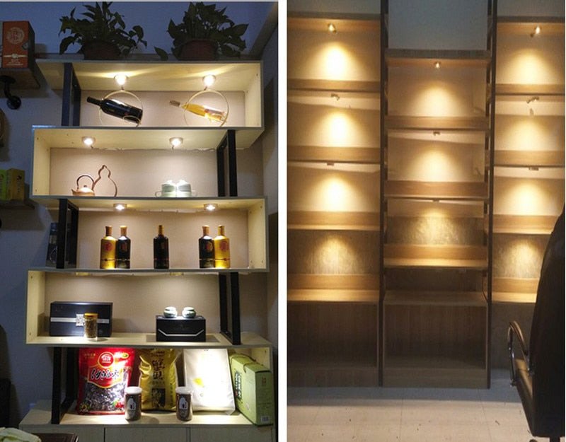 LED surface mounted downlight mini wall light panel spotlight ultra-thin ceiling household kitchen cabinet light night light