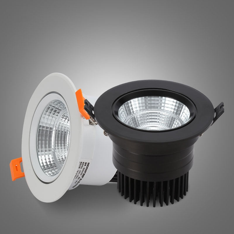 Dimmable LED Downlight COB Ceiling Spot Lighting 7W 10W 12W Led Bulb Bedroom Kitchen Indoor Ceiling Recessed Lights AC 85-265V