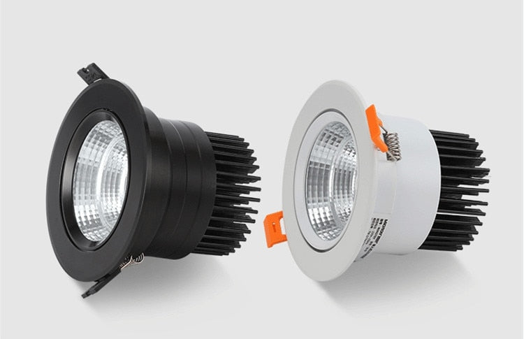 Dimmable LED Downlight COB Ceiling Spot Lighting 7W 10W 12W Led Bulb Bedroom Kitchen Indoor Ceiling Recessed Lights AC 85-265V