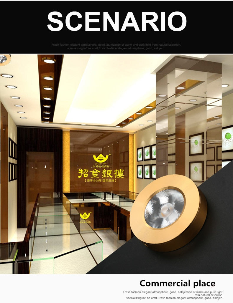 Mini Surface Mount Led Downlight w 5w 7w 10w 15w 220V lamp Ultrathin Cob Spot Led Light lighting Ceiling Home Cabinet Wardrobe