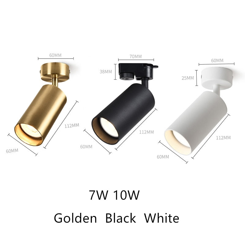 Downlights Ceiling Surface Mounted Commercial Clothing Indoor Lighting Cob Led Downlight 7W 10W Spot Led AC85-265V