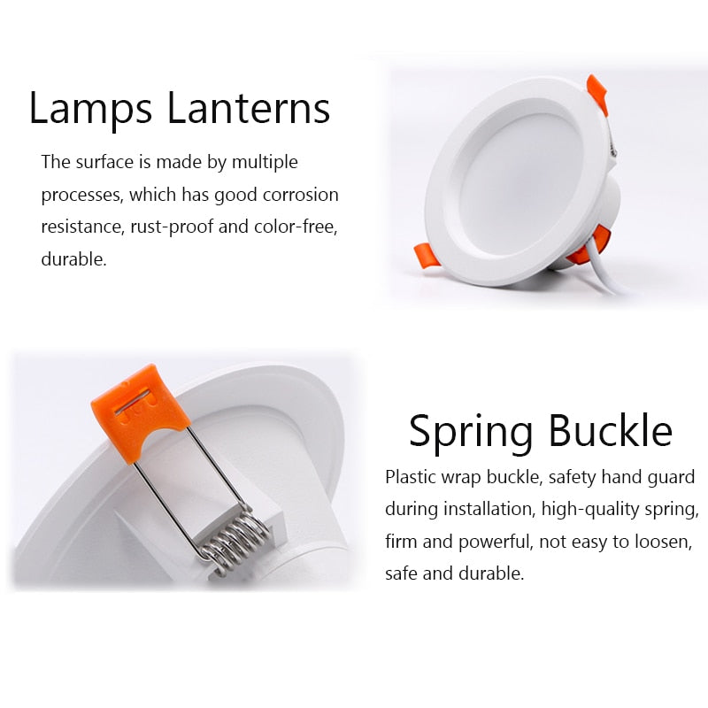 Zigbee LED Downlight WiFi Smart life Ceiling Down light Tuya APP RGB Warm Cool Changing Color 5W 7W 9W Alexa Google spotlight