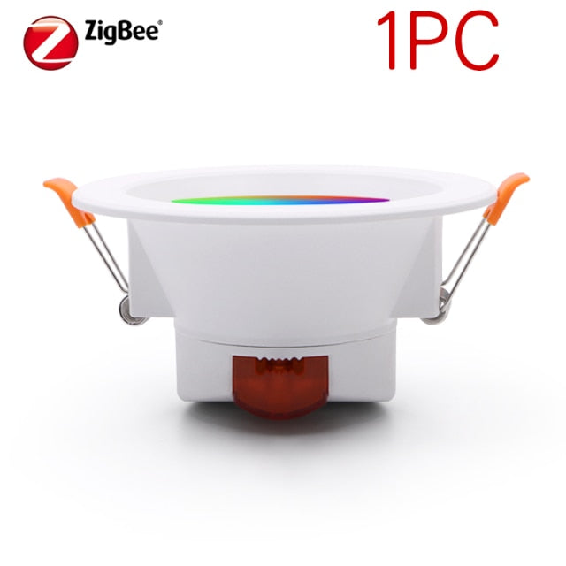 Zigbee LED Downlight WiFi Smart life Ceiling Down light Tuya APP RGB Warm Cool Changing Color 5W 7W 9W Alexa Google spotlight