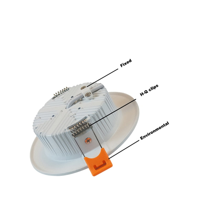 LED Downlight LED Tube Lamp 5W 9W 12W 10PCS/lot Round Embedded LED Ceiling Tube Lamp SMD 2835 Bedroom Kitchen Indoor Lighting