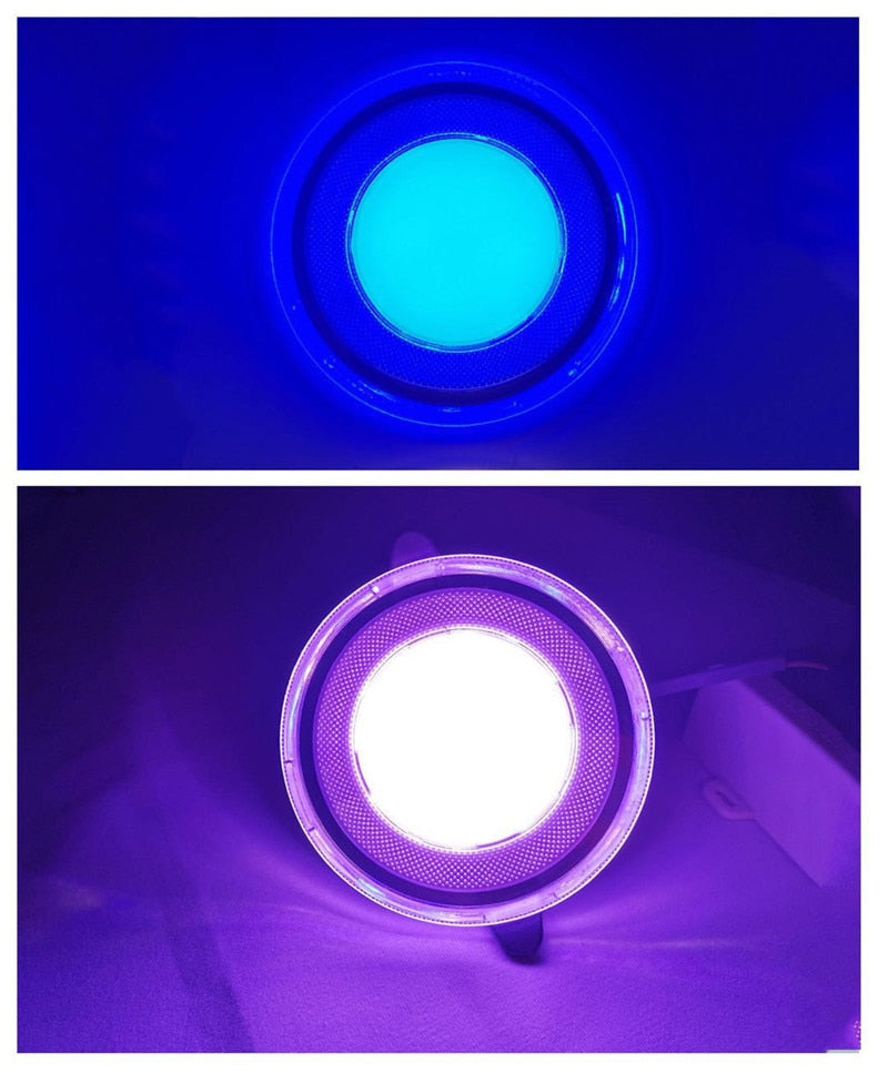 Acrylic LED Downlight 220V 5W 7W 9W 12W 15W RGB Change Recessed LED Panel Light Remote Kitchen living Indoor recessed lighting