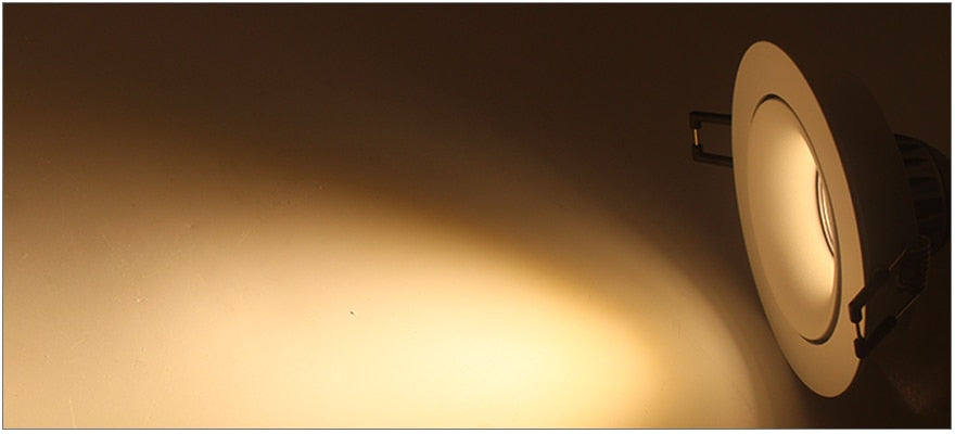 Round Double Rings LED Downlights Ceiling Fitting Base MR16 GU10 85-265V 90mm Cut Hole Beam Rotatable Indoor Lighting