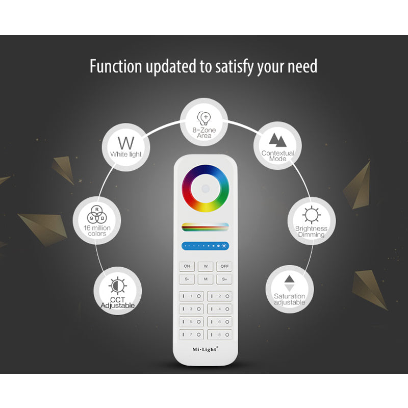 RGB+CCT recessed 25W indoor led ceiling Downlight dimmable AC100~240V hole size 200~210mm Compatible with 2.4G RF remote control