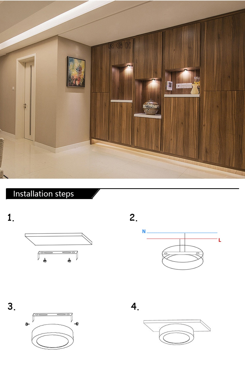 Surface Mounted 3W 5W 7W LED downlight 12W Ceiling Lamps Ultra Thin Driverless cob led spot lights 220V indoor Ceiling Fixtures