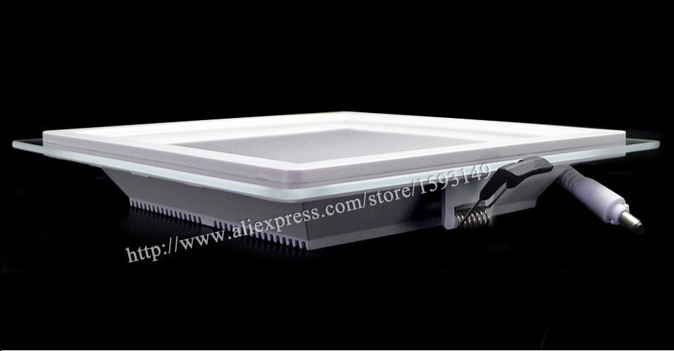 Dimmable LED Panel Downlight Super Bright Glass Square Ceiling Recessed Panel Lights SMD 5360 LED Spot Light Bulb AC110V 220V