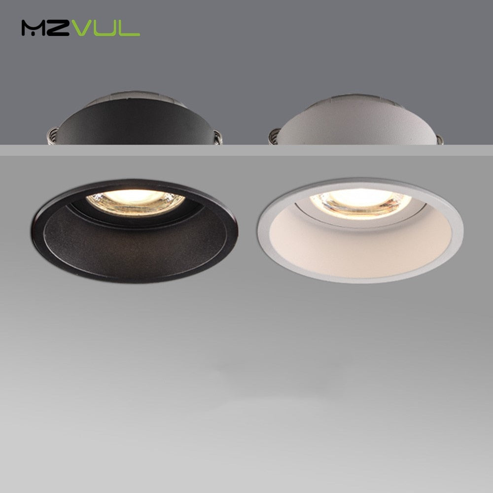 Deep Anti-Glare LED Ceiling downlight Angle Adjustable COB Spot led lights 15W 12W 7W Bedroom Kitchen led Recessed Downlight