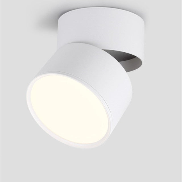 Dimmable Surface Mounted LED COB Downlight 7W/10W/15W/18WRotating LED Spot Light Ceiling Lamp with LED Driver AC110V/220V