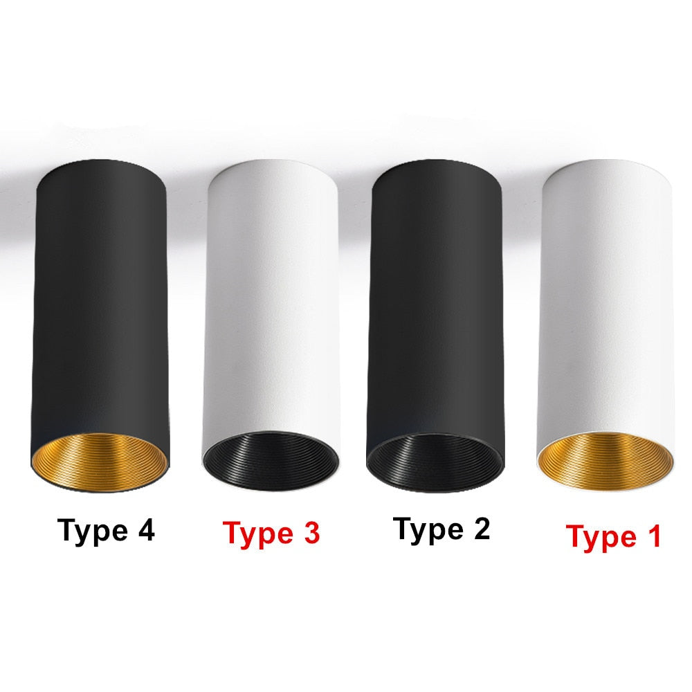 Not Dimmable Long LED COB Surface Mounted Downlight 10W/12W/15W 3000K/4000K/6000K No Cutout Ceiling Spot Light Home Decor