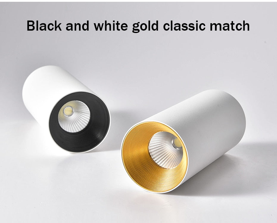 Not Dimmable Long LED COB Surface Mounted Downlight 10W/12W/15W 3000K/4000K/6000K No Cutout Ceiling Spot Light Home Decor