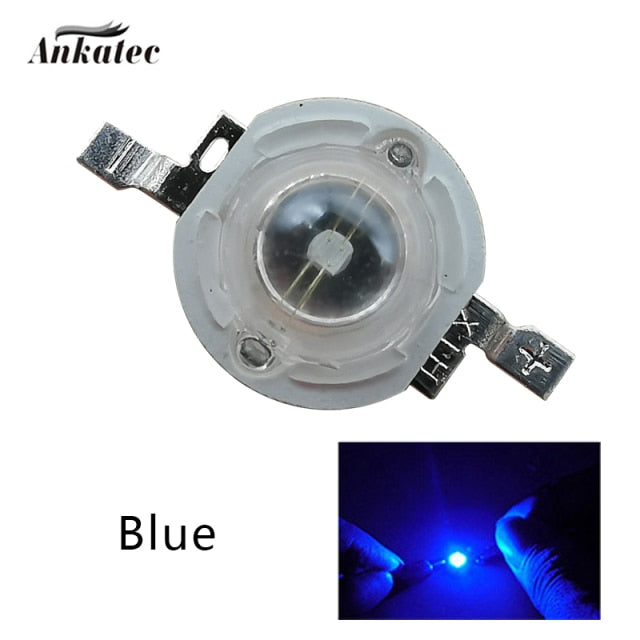 LED 1W 3W Wattage 100 Pieces LED Lighting Diode Headlight Power LED LED Flashlight For Downlight Projector LED Lamp Bulb DIY