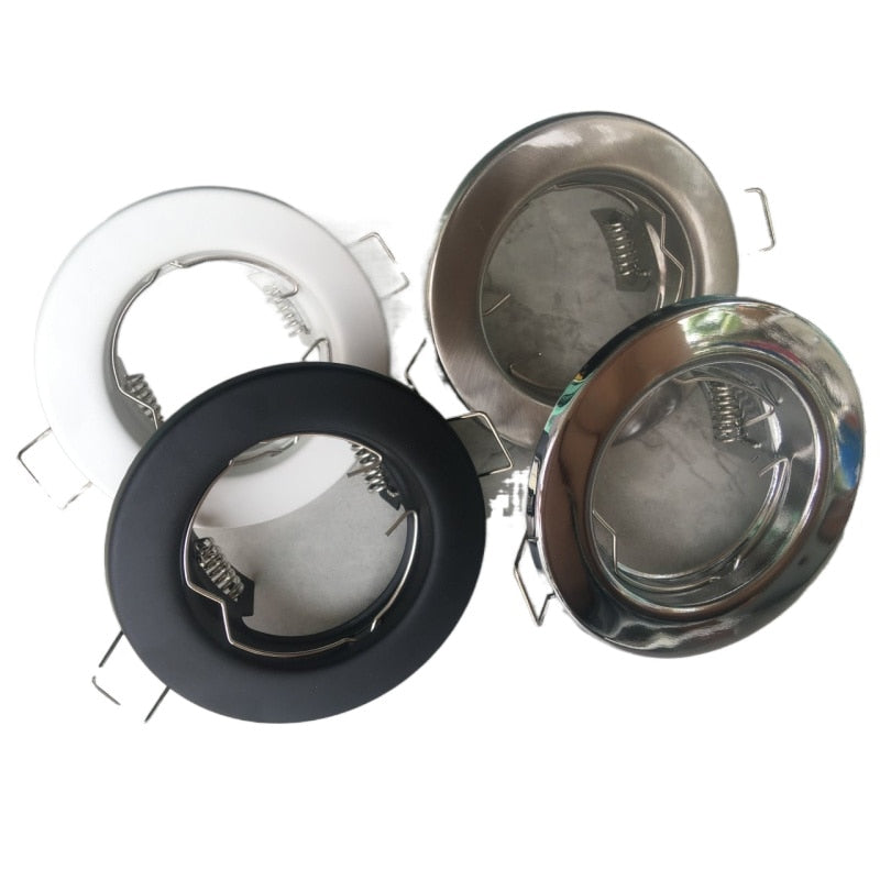 Recessed Ceiling Led Downlight Bulb Replaceable GU10 MR16 Sockets Kit Light Fitting Frame