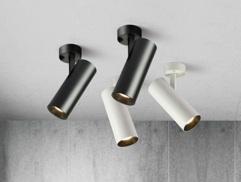 Surface-mounted folding led downlights 360° rotatable cob led ceiling spot lights 10w 15w 20w led lamps lighting