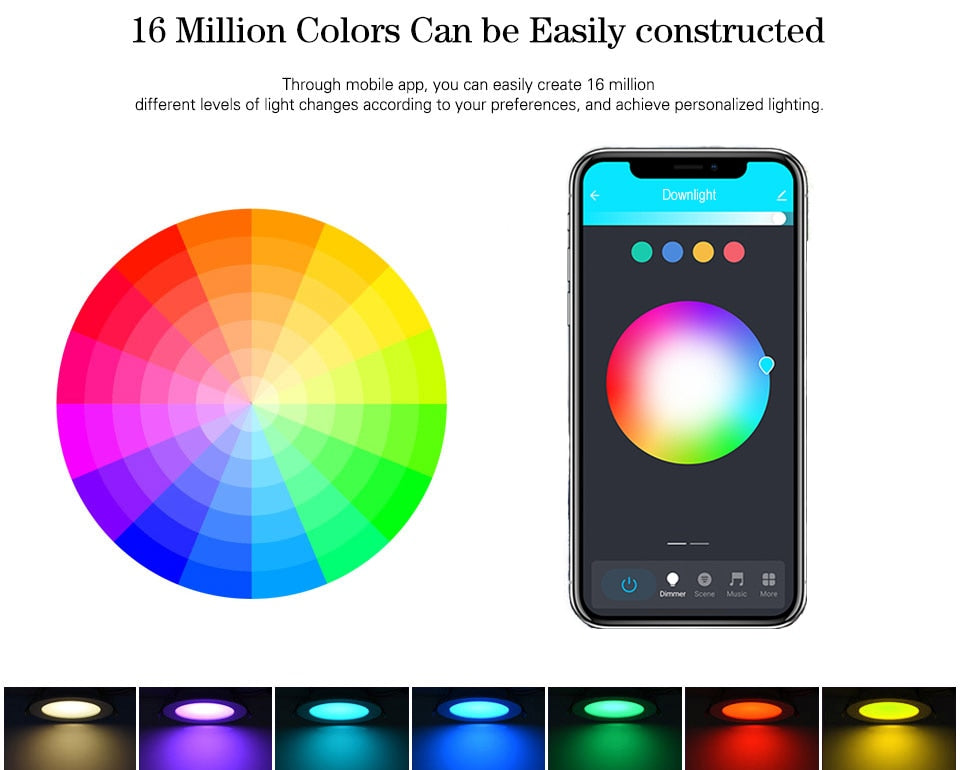 Zigbee 3.0 Smart Downlight 4inch Dimmable Ceiling Light 10W Compatible Alexa Echo Plus Google Home SmartThings Mqtt Tuya