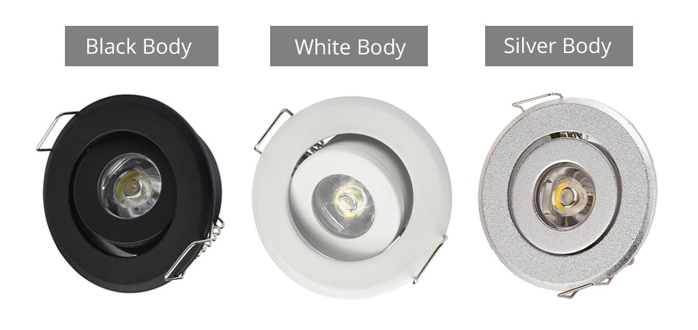 Mini COB Ceiling Light Showcase Jewery 12V 3W Cabinet Lighting LED Spot Light Cut Out Hole 40-45mm