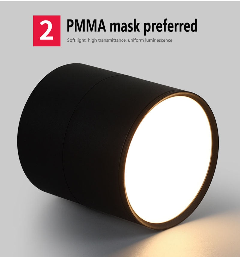 LED Downlight Ceiling Spot lights for Living Lamp 7w 12w 15w Ceiling Lighting For Kitchen Bathroom light Surface mounted