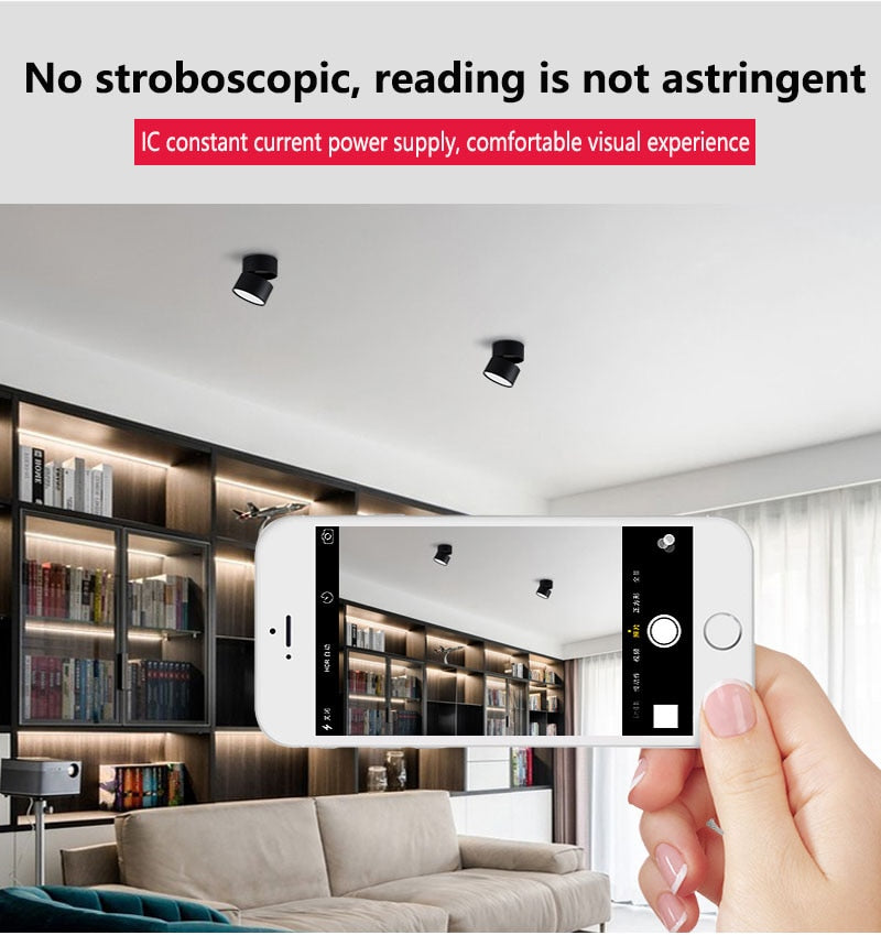 LED Downlight Ceiling Spot lights for Living Lamp 7w 12w 15w Ceiling Lighting For Kitchen Bathroom light Surface mounted