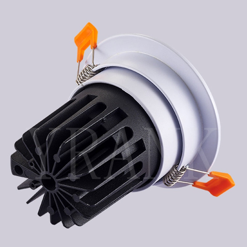 Triac/0-10V/Dali Dimmable Led Downlight COB Ceiling Spot Light 12w 85-265V Ceiling Recessed Lights Indoor Lighting