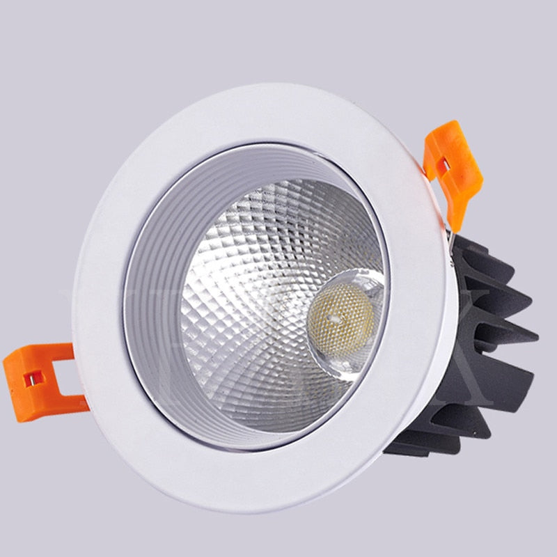 Triac/0-10V/Dali Dimmable Led Downlight COB Ceiling Spot Light 12w 85-265V Ceiling Recessed Lights Indoor Lighting