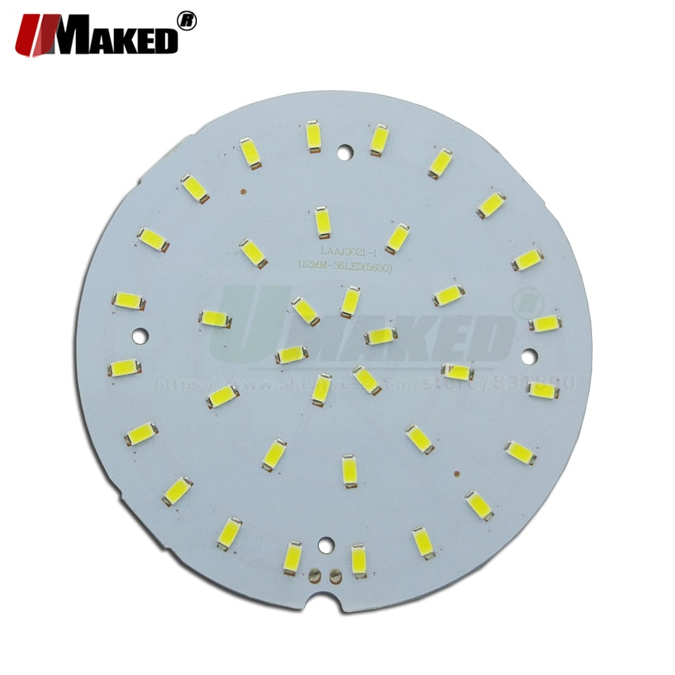 LED PCB 18W D112mm 2/10/20 Pcs LED Downlight Aluminum Plate Lighting Heatsink SMD5730 110lm/w Round Light Source For Ceiling lamps