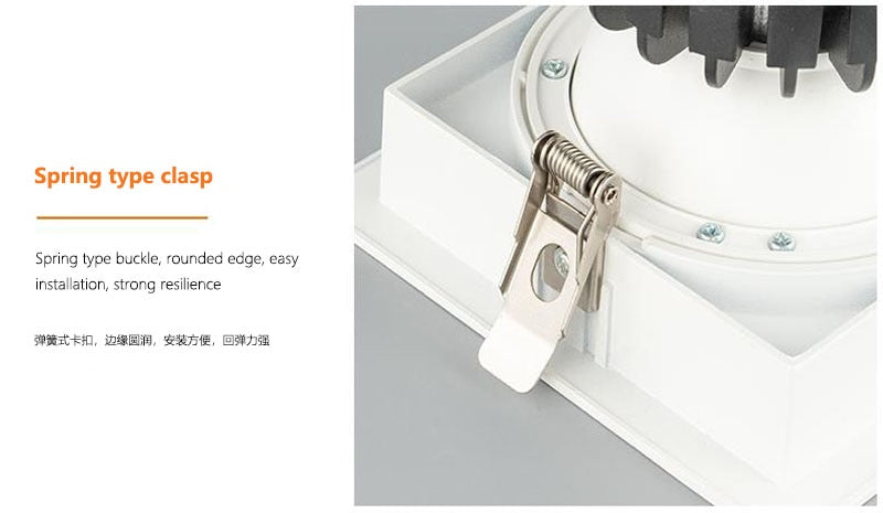 Indoor lighting 7W 10W 14W 20W LED COB SPOT LED downlight dimming AC85-265V warm/natural/cold white embedded LED ceiling spotlig