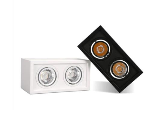 Wit Zwart Hoge Kwaliteit Opbouw Aanpassing Led Cob Dimmable Downlighters 10W 15W 20W 30W led Plafondlamp spot