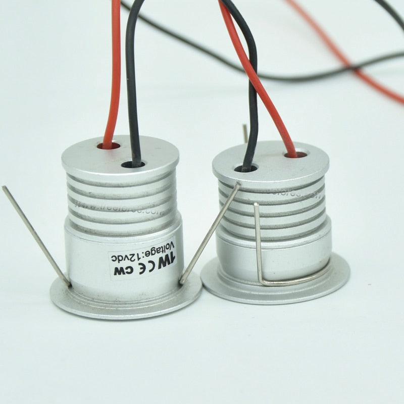 IP65 1W Mini Led Spot Downlight 12Vdc Cabinet Lamp 60D/120 Hotel Decoration Lighting 25mmRecessed Spotlight