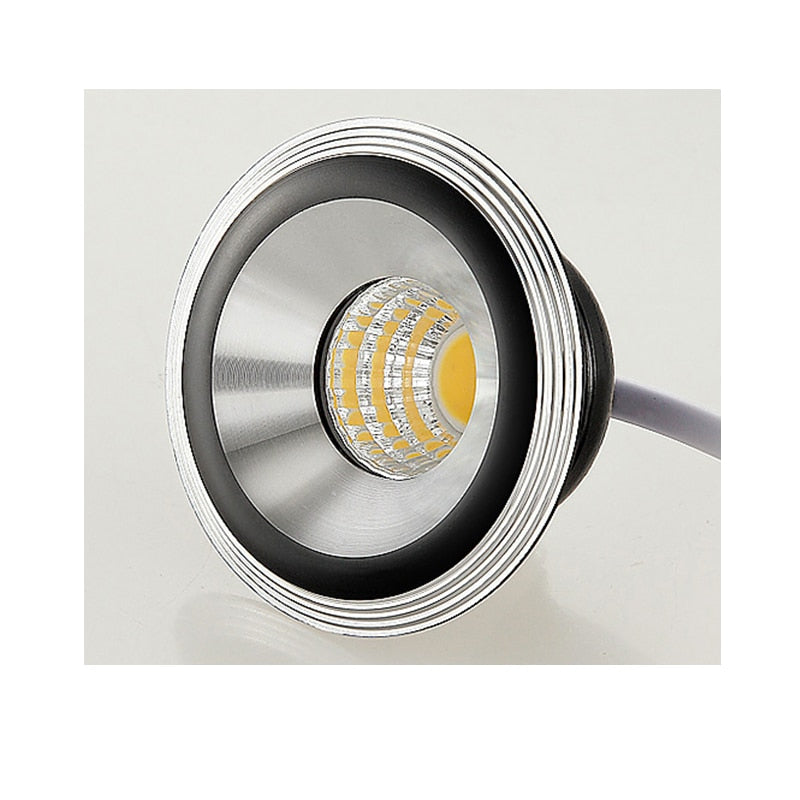 Gold Black 3W COB Spotlights Mini led ceiling Downlight AC85-265V lighting bulb for cabinet counter showcase with Drive