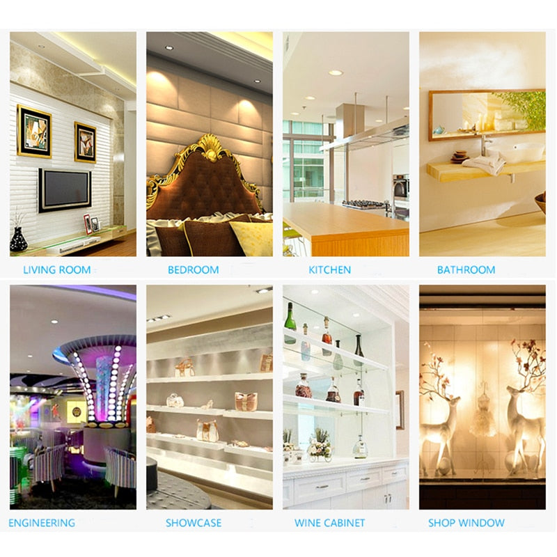 Gold Black 3W COB Spotlights Mini led ceiling Downlight AC85-265V lighting bulb for cabinet counter showcase with Drive