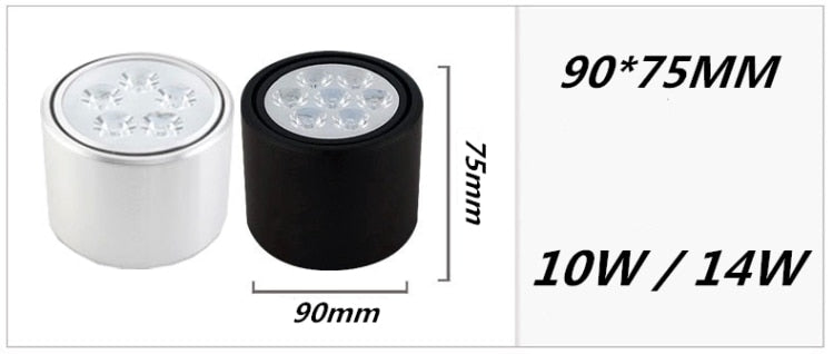 Dimmable led spot 6W 10W 14W 18W 24W downlight High Power LED Ceiling Spot Light Kitchen Bathroom LED Downlights AC85-265V