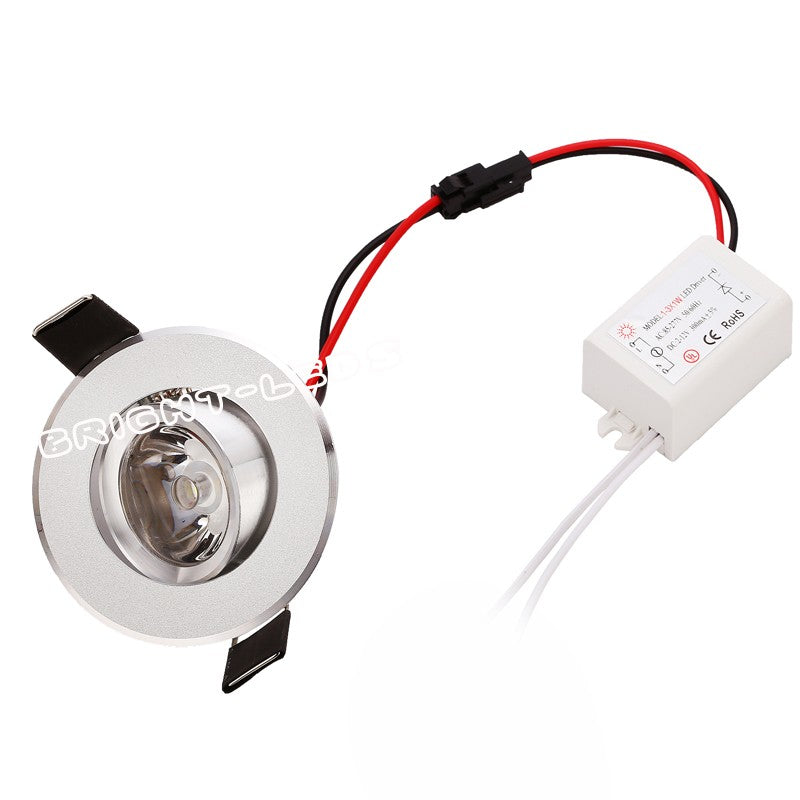 Mini Led Cabinet Lamps Mini led downlight AC85-265V 1PC 1W 3W led Spot light lamp include led driver For Kitchen Wardrobe