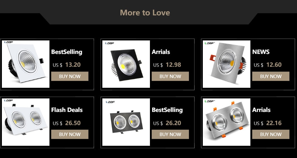 LED Crystal Downlight Round/Square 1W 3W 5W 7W LED Ceiling Spot Light Warm White/White LED Recessed Lamp for Home Decoration