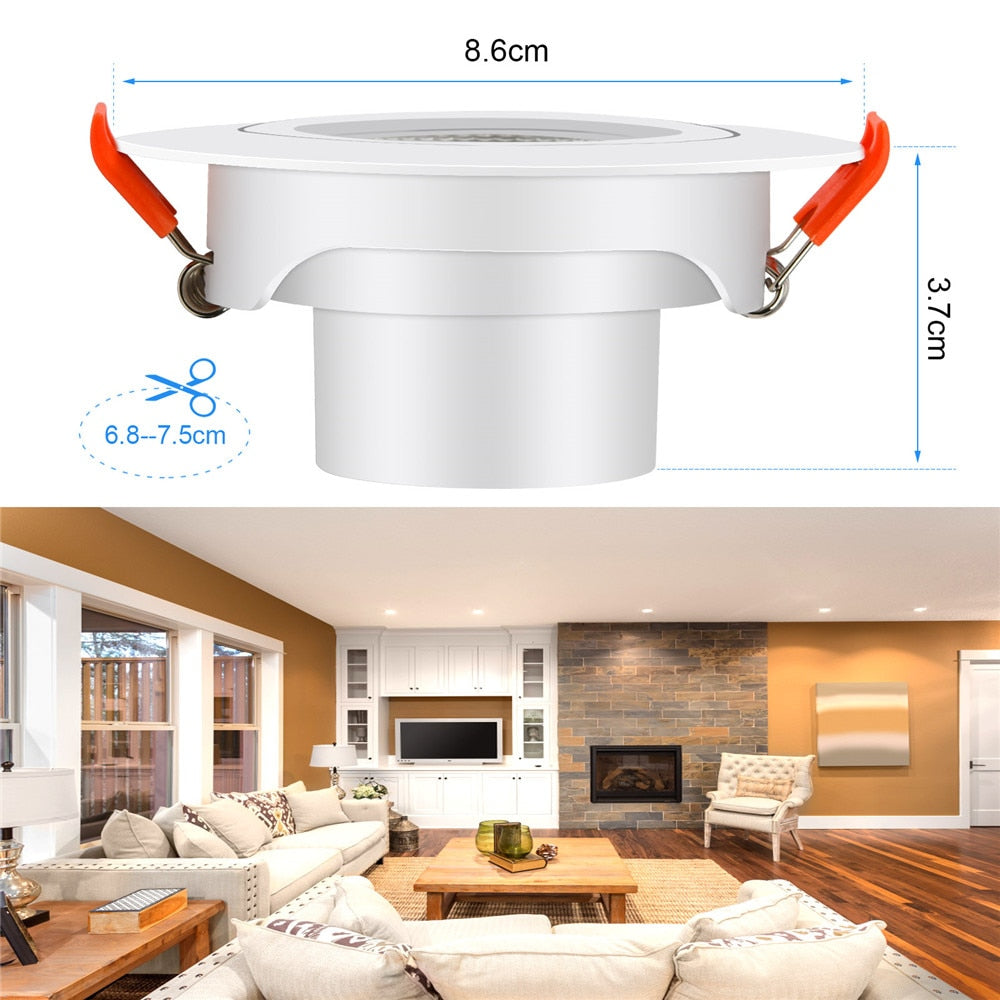 Led Downlights 220V 6pcs Downlight Spot Led Lights Lamp Surface Mounted 6W Light Fixture For Indoor Lighting Kitchen