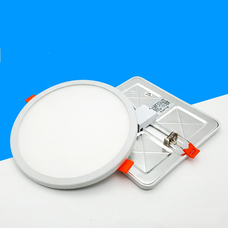 Ultra-Thin Square Panel Freely Adjustable LED 110/220V Downlight Ceiling Light Embedded Living Room Opening Light 6W 8W 15W 20W