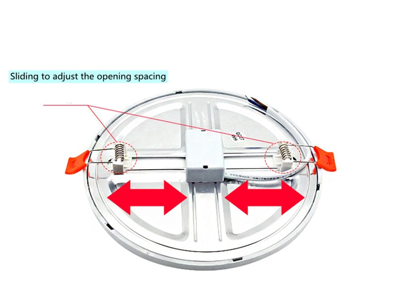 Ultra-Thin Square Panel Freely Adjustable LED 110/220V Downlight Ceiling Light Embedded Living Room Opening Light 6W 8W 15W 20W